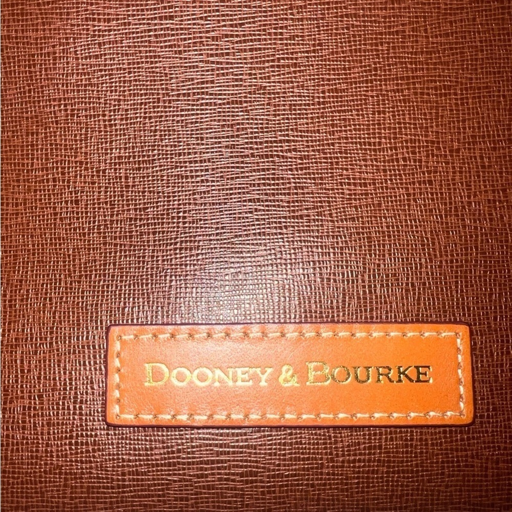 {NWOT Dooney & Bourke Saffiano Leather Zip Wristlet Wallet in Brown} - Picture 8 of 10
